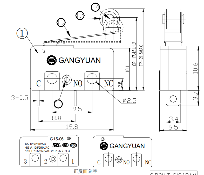 微動(dòng)開關(guān)G15-06SN05-50-1118